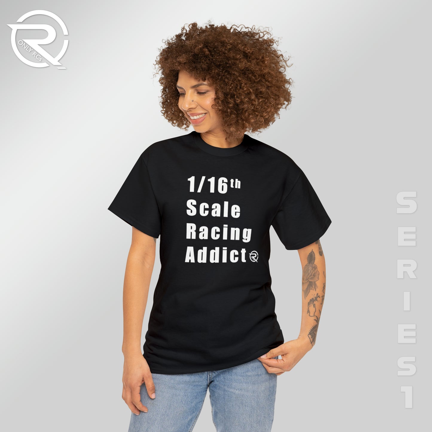 OnlyRCs - 1/16th Scale Racing Addict Heavy Cotton Tee - Series 1