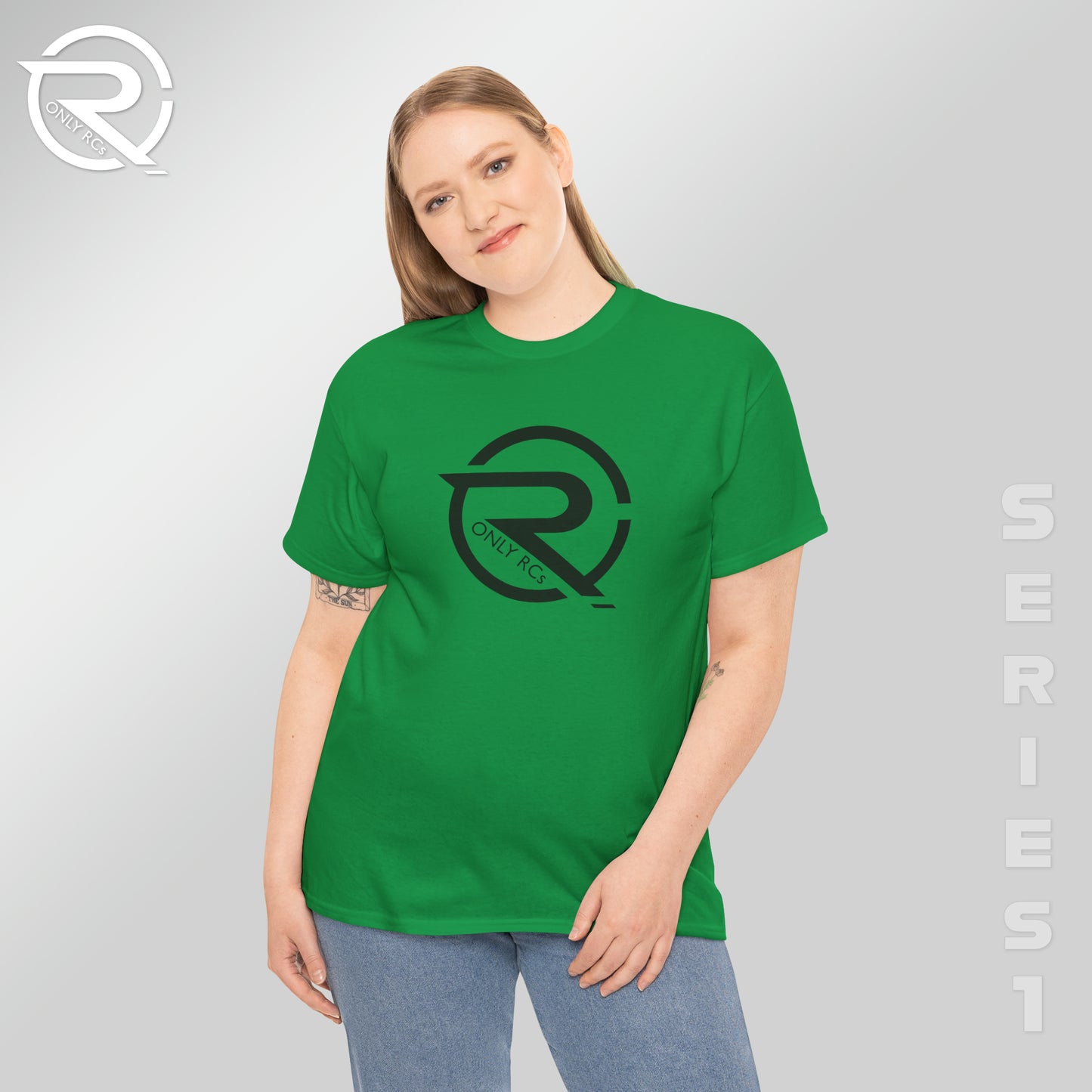 OnlyRCs - OnlyRCs Logo Front and Back Unisex Heavy Cotton Tee - Series 1