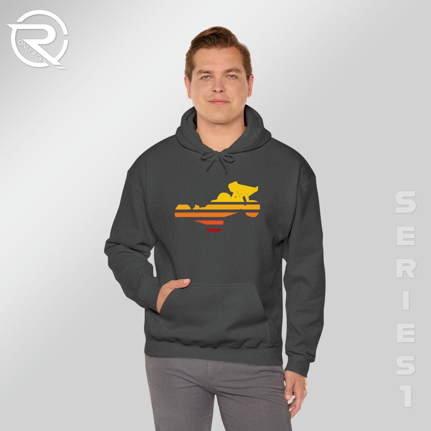 OnlyRCs - Sunset Fade Buggy Unisex Heavy Blend™ Hooded Sweatshirt - Series 1