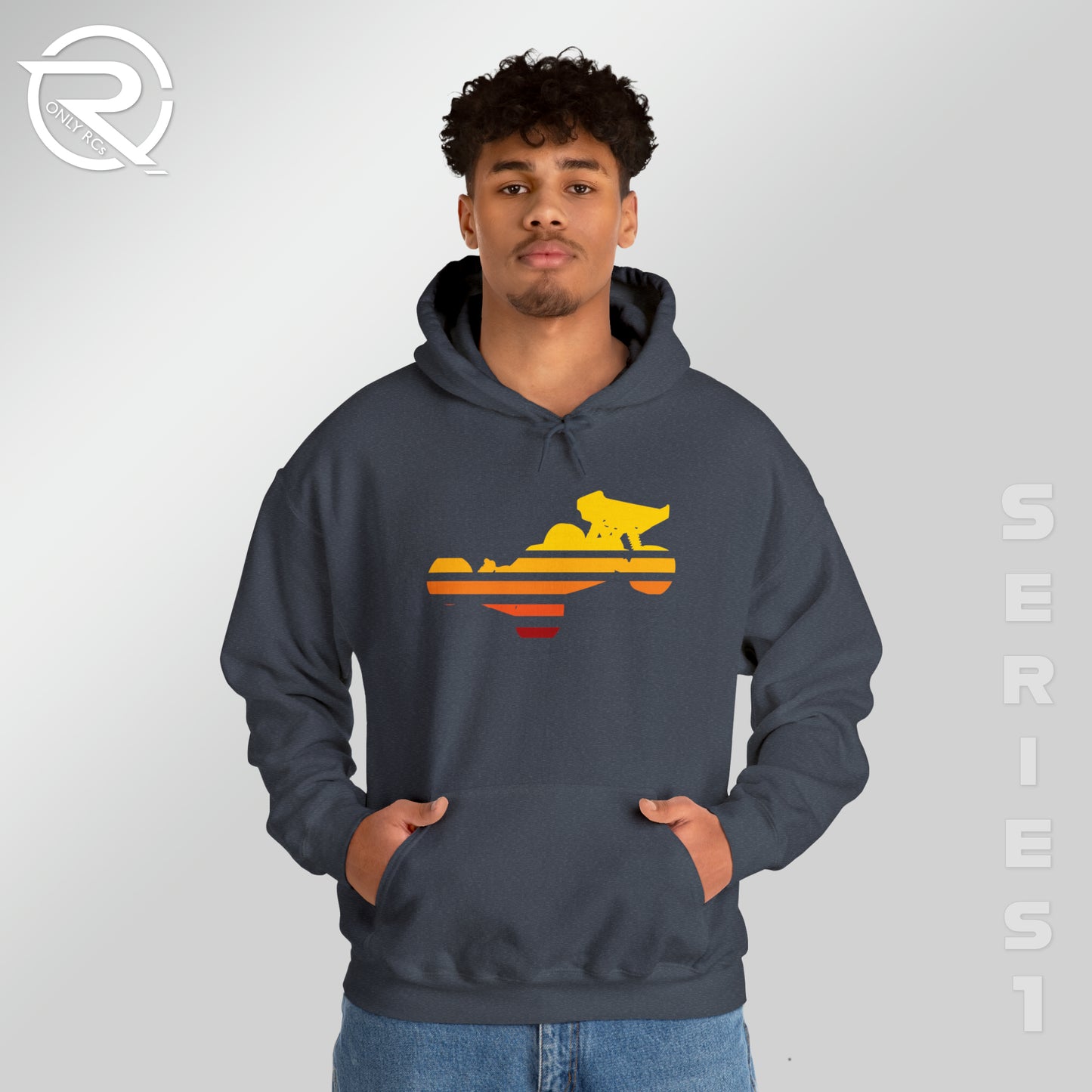 OnlyRCs - Sunset Fade Buggy Unisex Heavy Blend™ Hooded Sweatshirt - Series 1