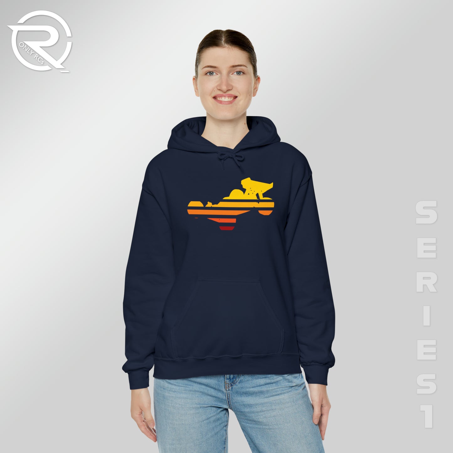 OnlyRCs - Sunset Fade Buggy Unisex Heavy Blend™ Hooded Sweatshirt - Series 1