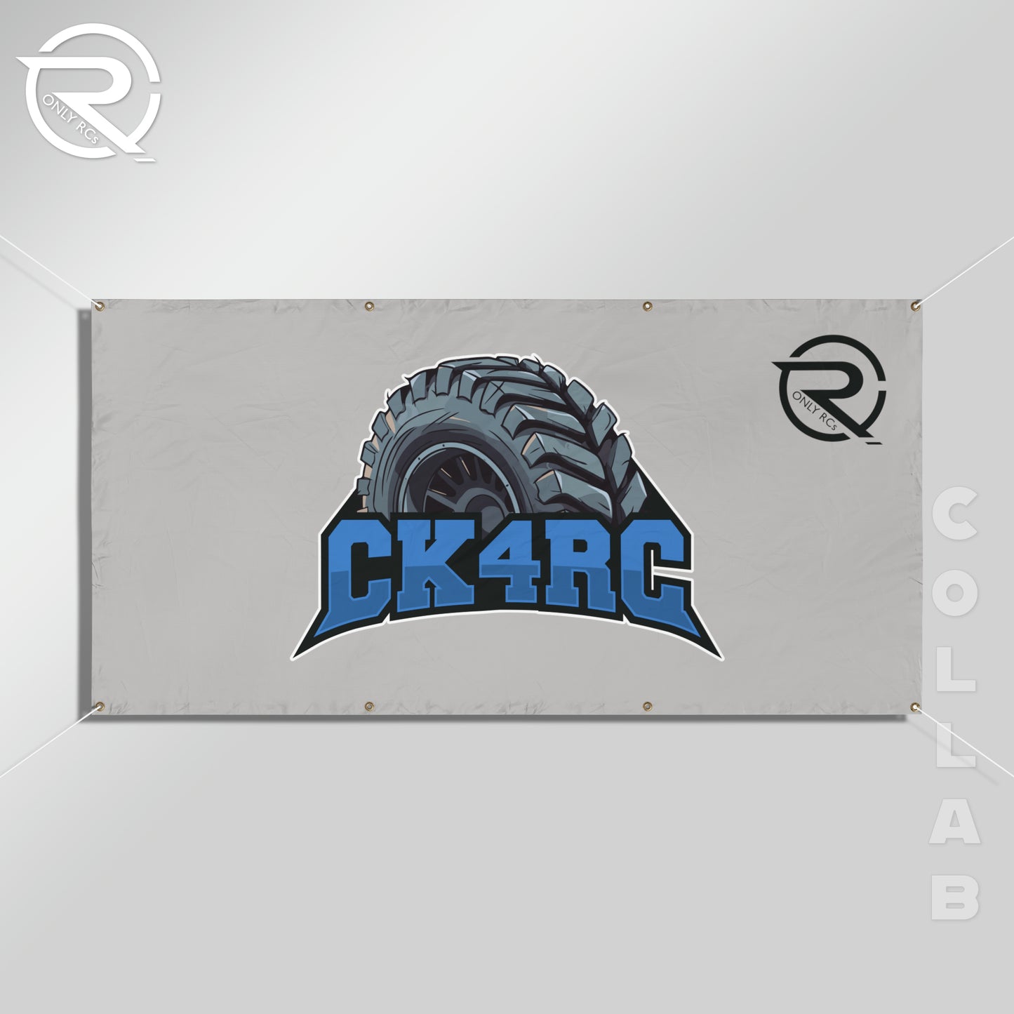 OnlyRCs - CKfourRC Vinyl Banner - Collaboration