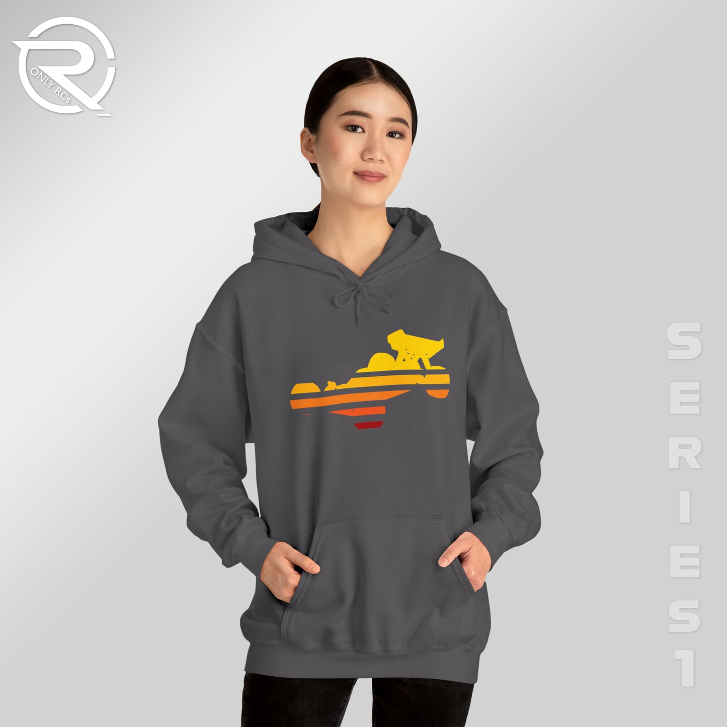 OnlyRCs - Sunset Fade Buggy Unisex Heavy Blend™ Hooded Sweatshirt - Series 1