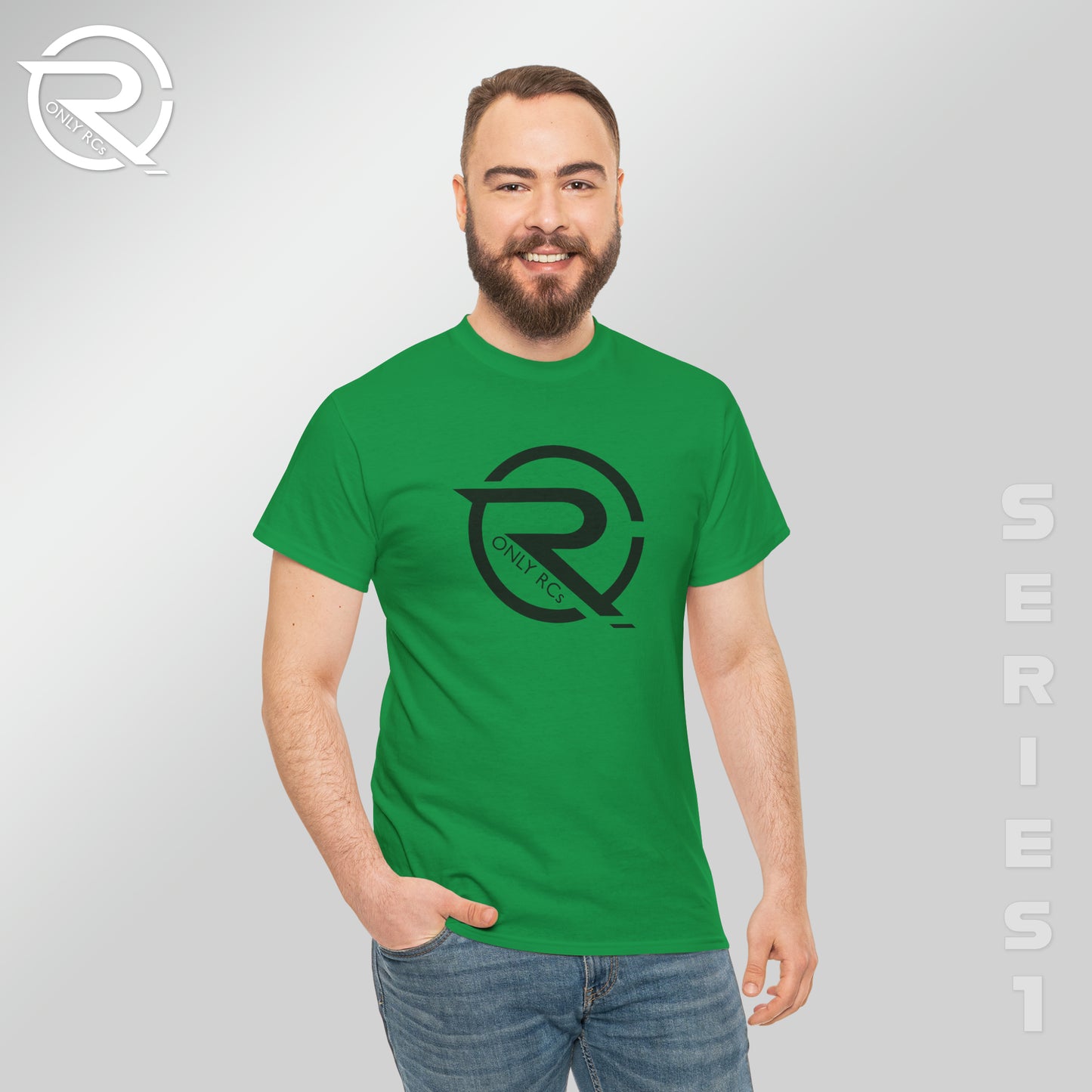 OnlyRCs - OnlyRCs Logo Front and Back Unisex Heavy Cotton Tee - Series 1