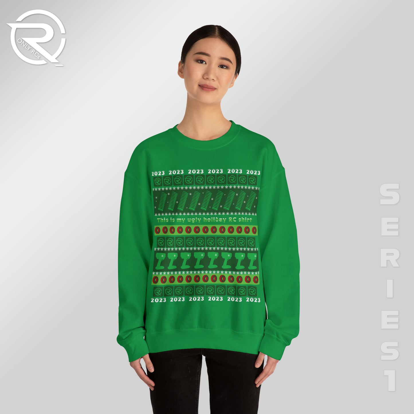 OnlyRCs - 2023 Ugly Holiday RC Unisex Heavy Blend™ Crewneck Sweatshirt - Series 1