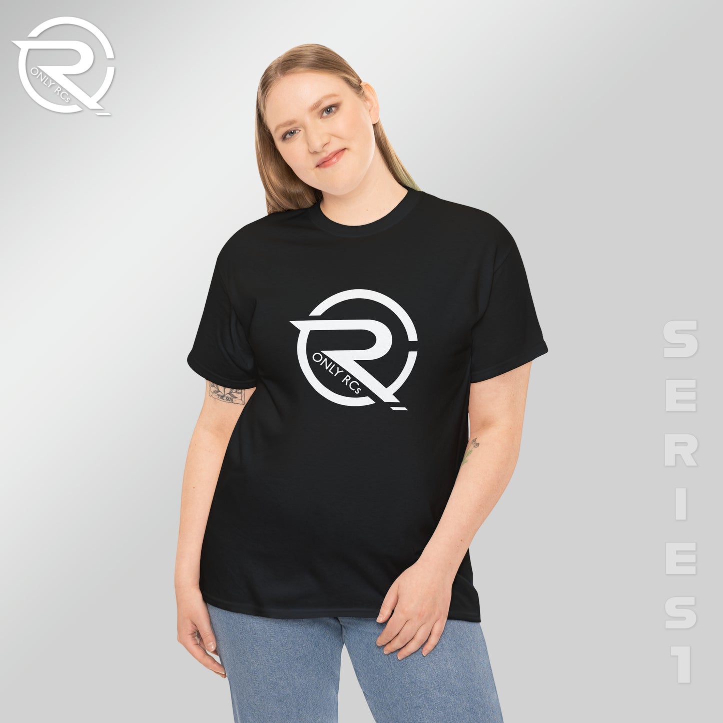 OnlyRCs - OnlyRCs Logo Front and Back Unisex Heavy Cotton Tee - Series 1