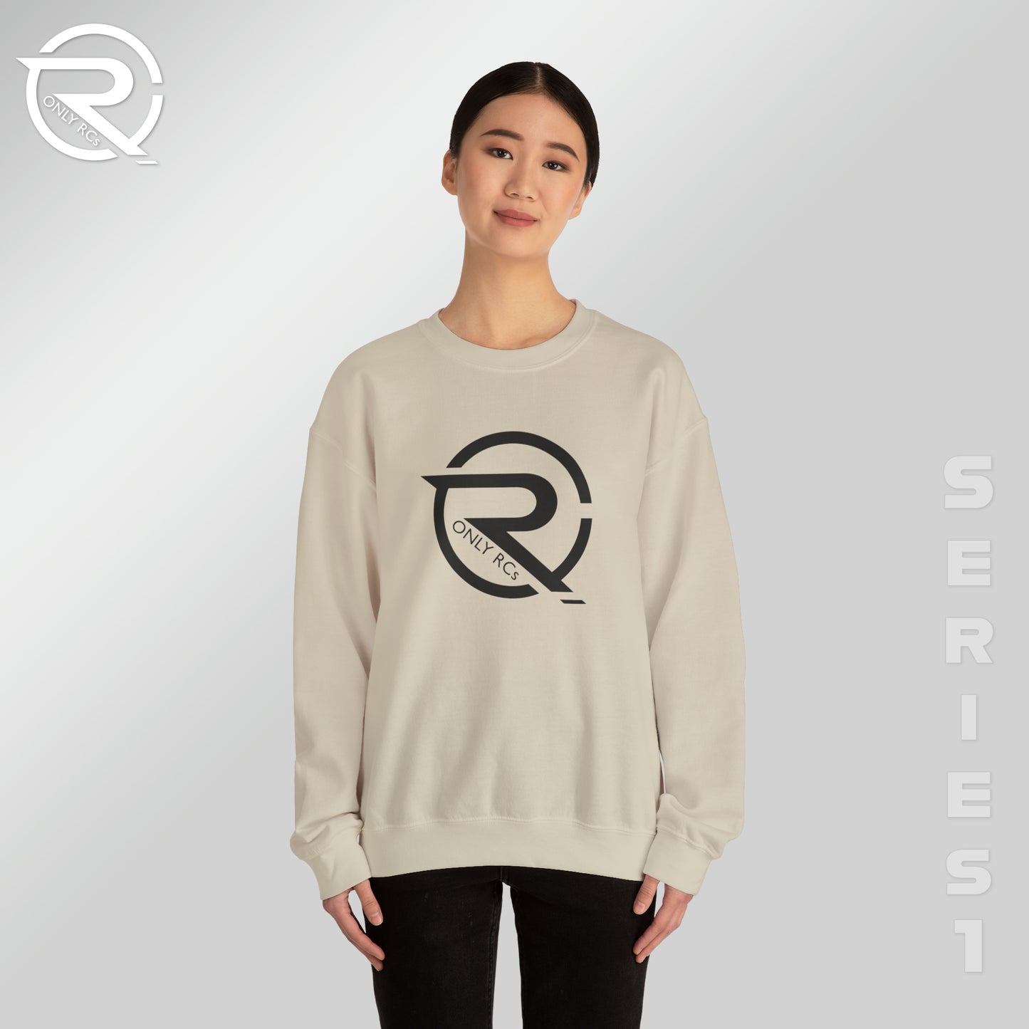 OnlyRCs - OnlyRCs Logo Front and Back Unisex Heavy Blend™ Crewneck Sweatshirt - Series 1