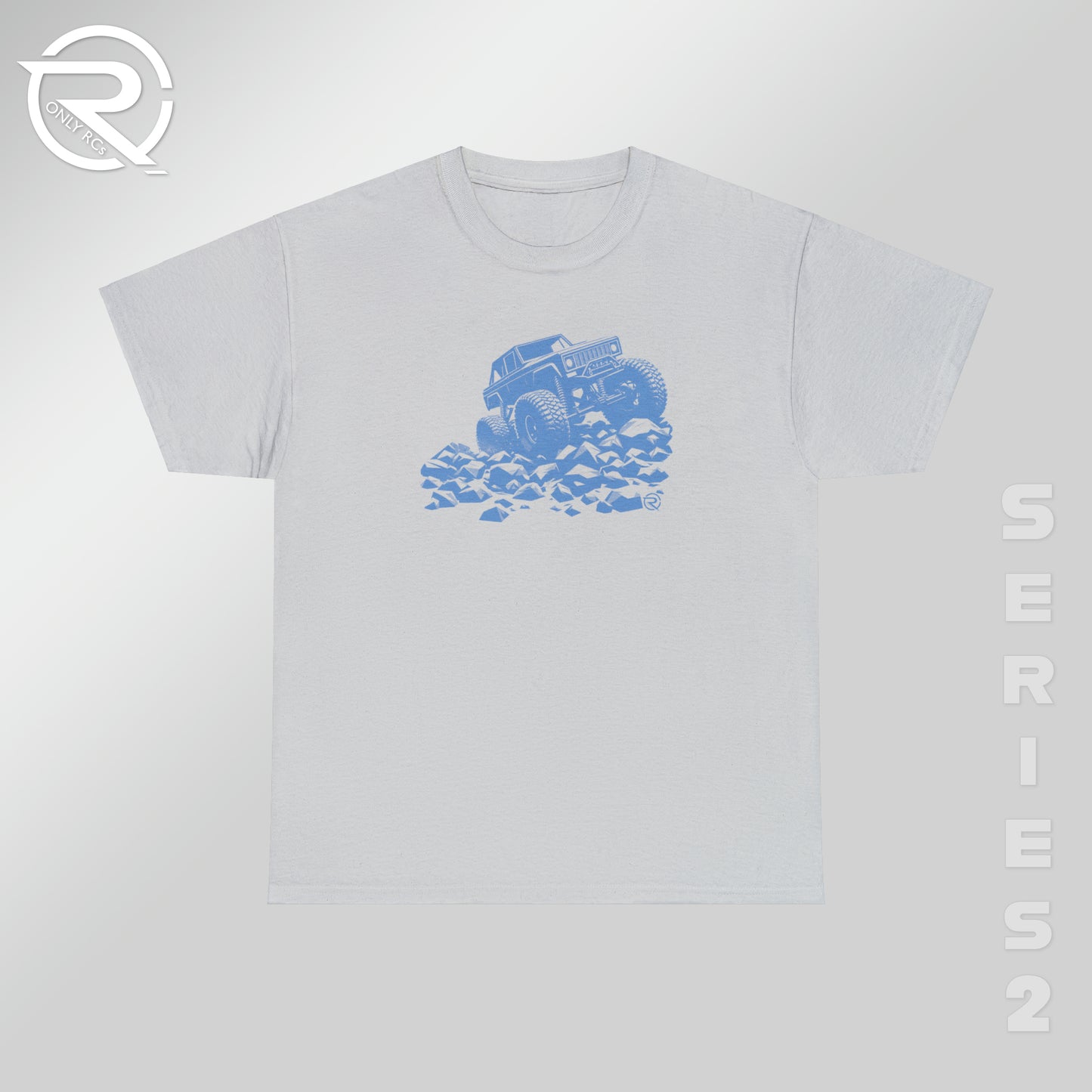 OnlyRCs - Light Blue Vintage Crawler Heavy Cotton Tee - Series 2