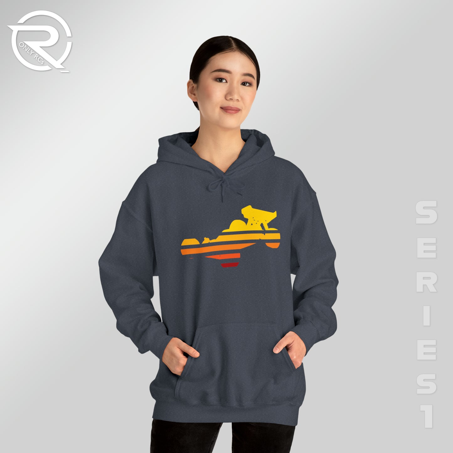 OnlyRCs - Sunset Fade Buggy Unisex Heavy Blend™ Hooded Sweatshirt - Series 1