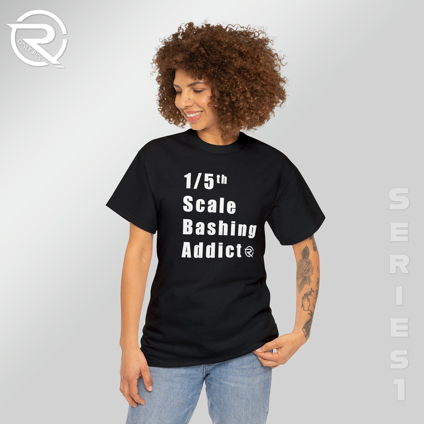 OnlyRCs - 1/5th Scale Bashing Addict Heavy Cotton Tee - Series 1