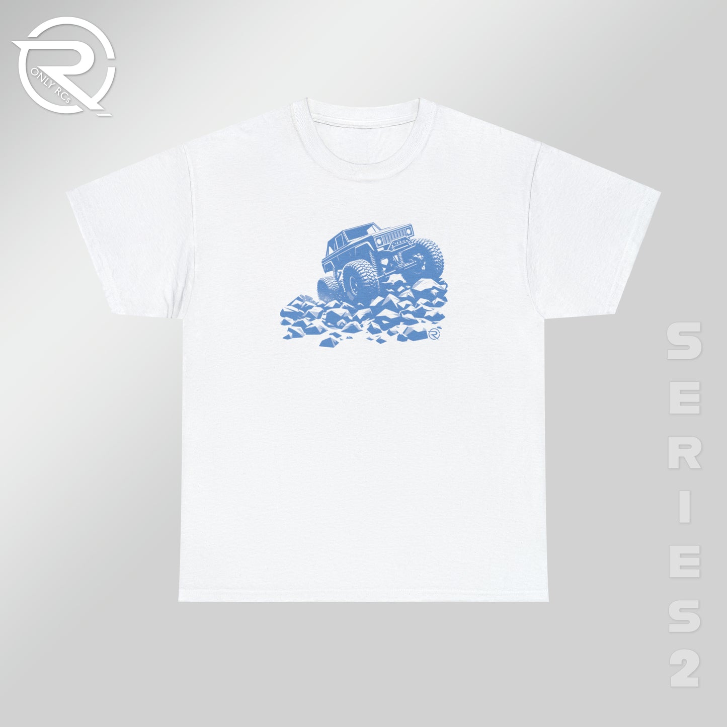 OnlyRCs - Light Blue Vintage Crawler Heavy Cotton Tee - Series 2