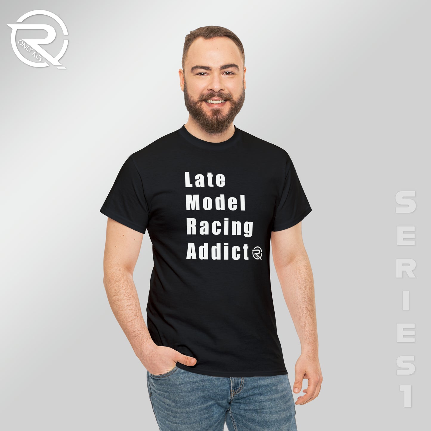 OnlyRCs - Late Model Racing Addict Heavy Cotton Tee - Series 1