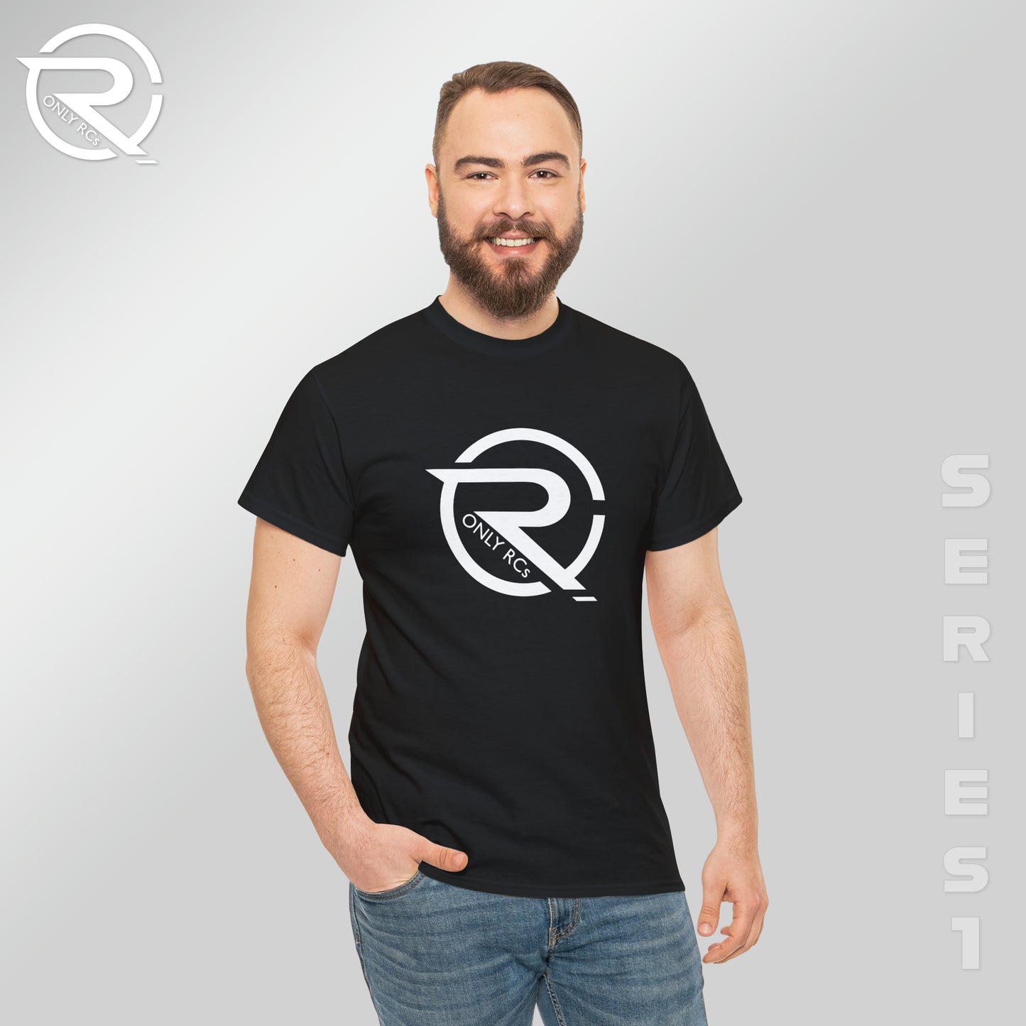 OnlyRCs - OnlyRCs Logo Front and Back Unisex Heavy Cotton Tee - Series 1