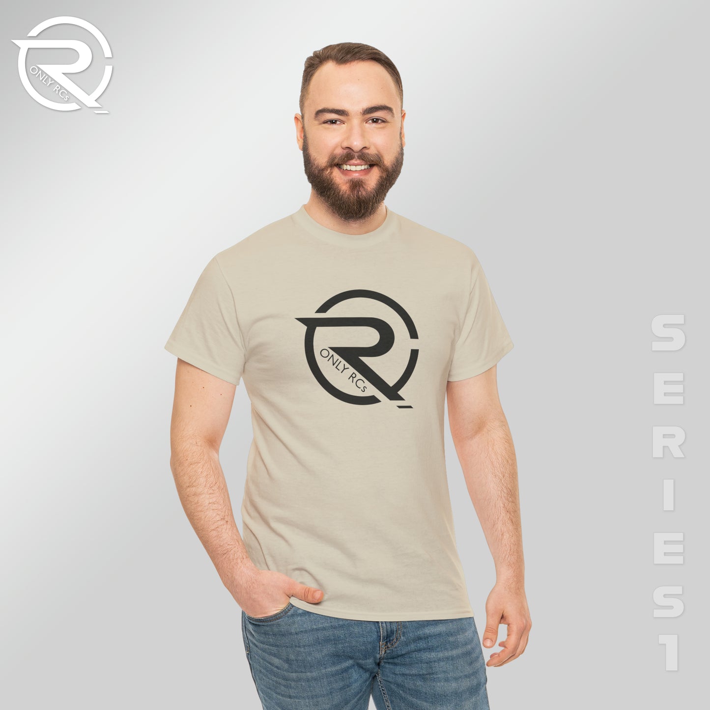 OnlyRCs - OnlyRCs Logo Front and Back Unisex Heavy Cotton Tee - Series 1