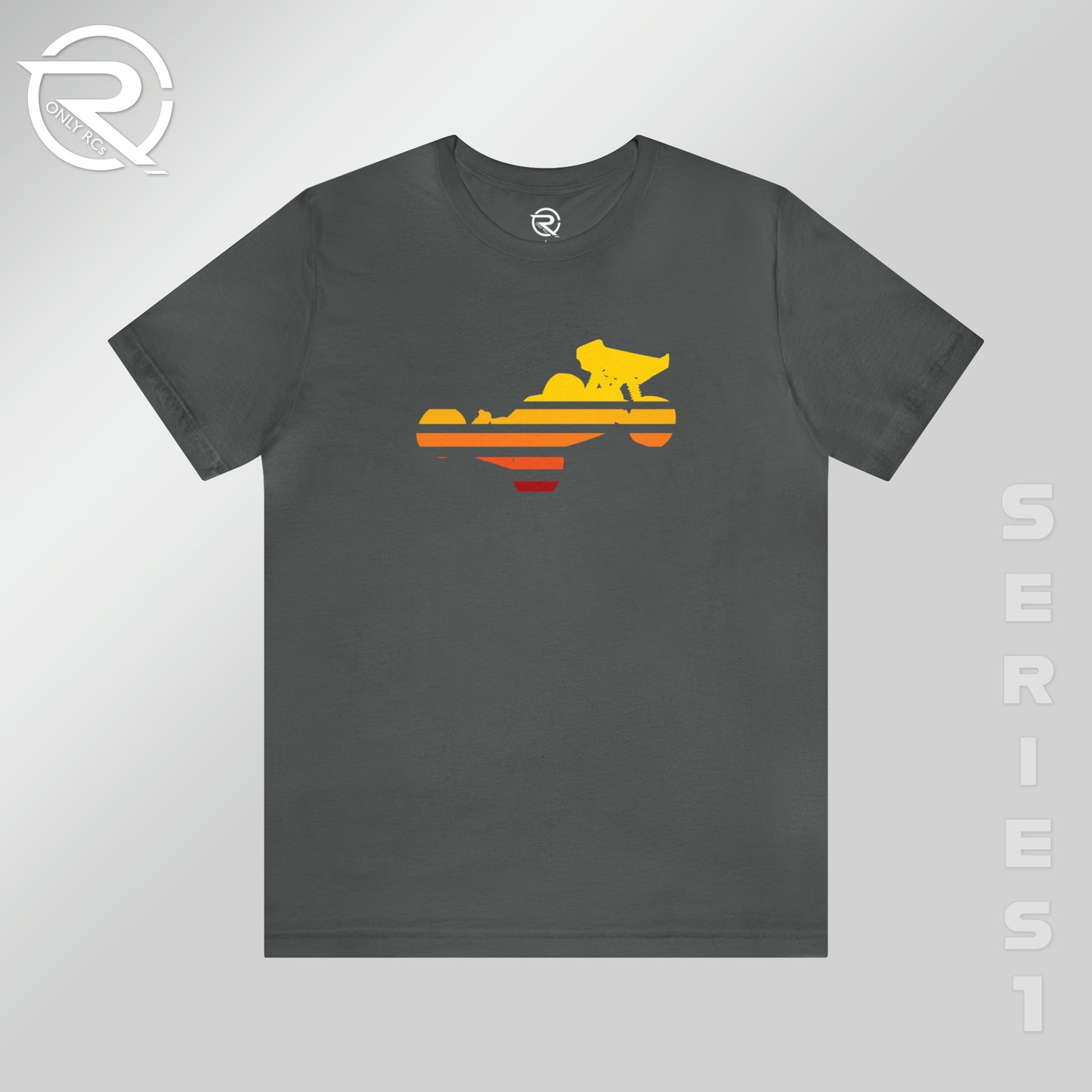 OnlyRCs - Buggy Sunset Fade Unisex Jersey Short Sleeve Tee - Series 1