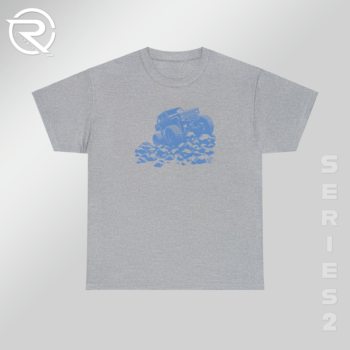 OnlyRCs - Light Blue Vintage Crawler Heavy Cotton Tee - Series 2