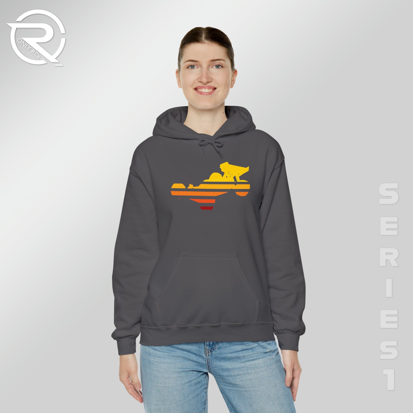 OnlyRCs - Sunset Fade Buggy Unisex Heavy Blend™ Hooded Sweatshirt - Series 1