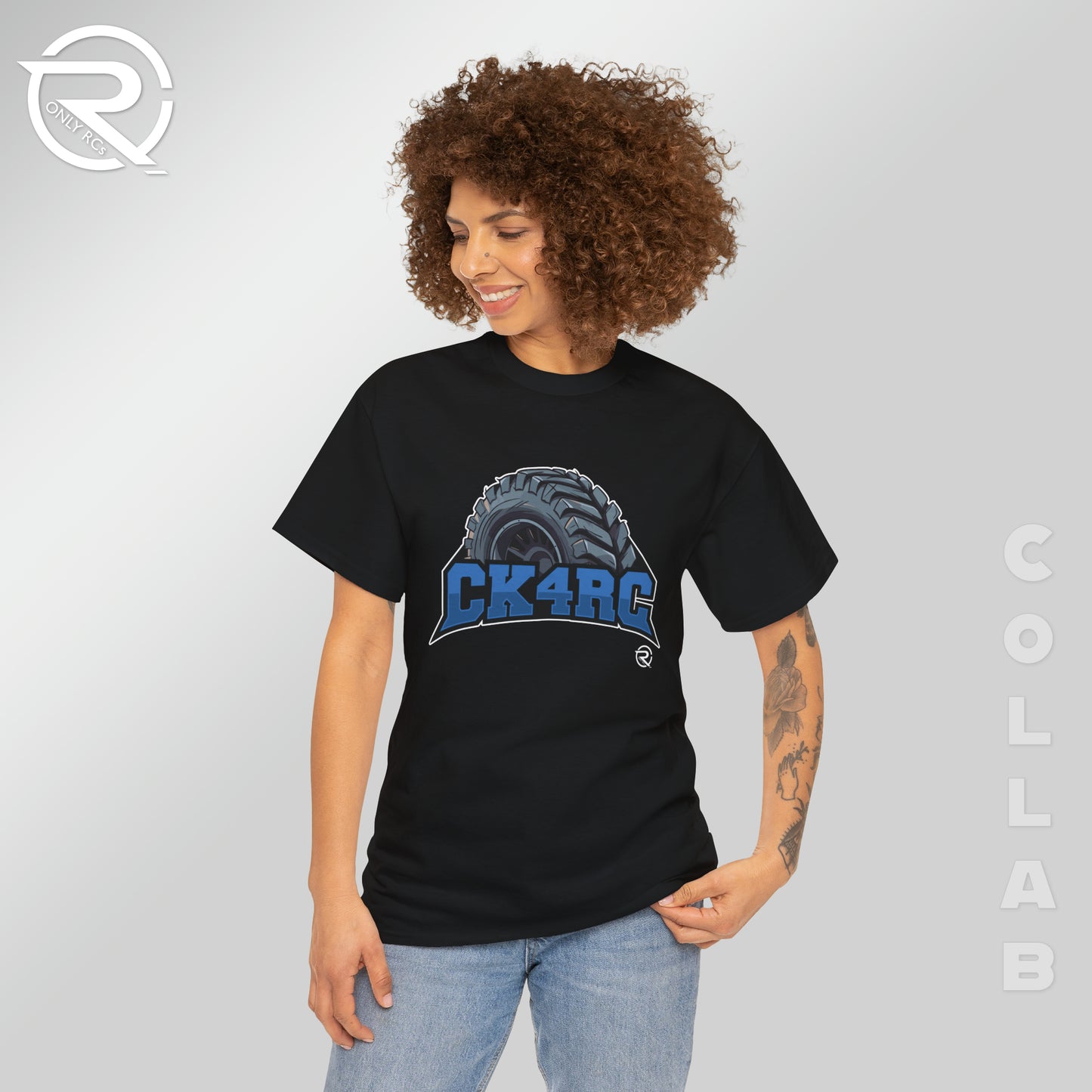 OnlyRCs - CK4RC Logo Heavy Cotton Tee - Collaboration