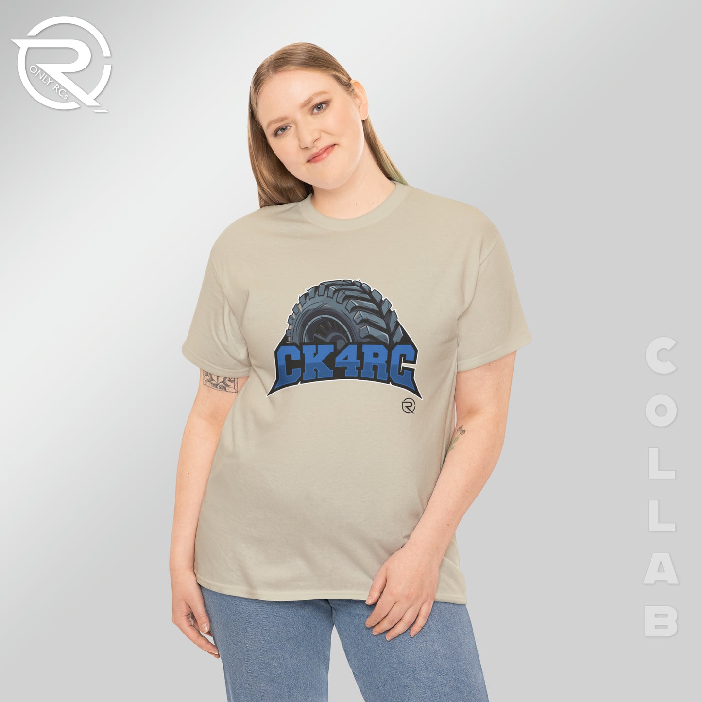 OnlyRCs - CK4RC Logo Heavy Cotton Tee - Collaboration