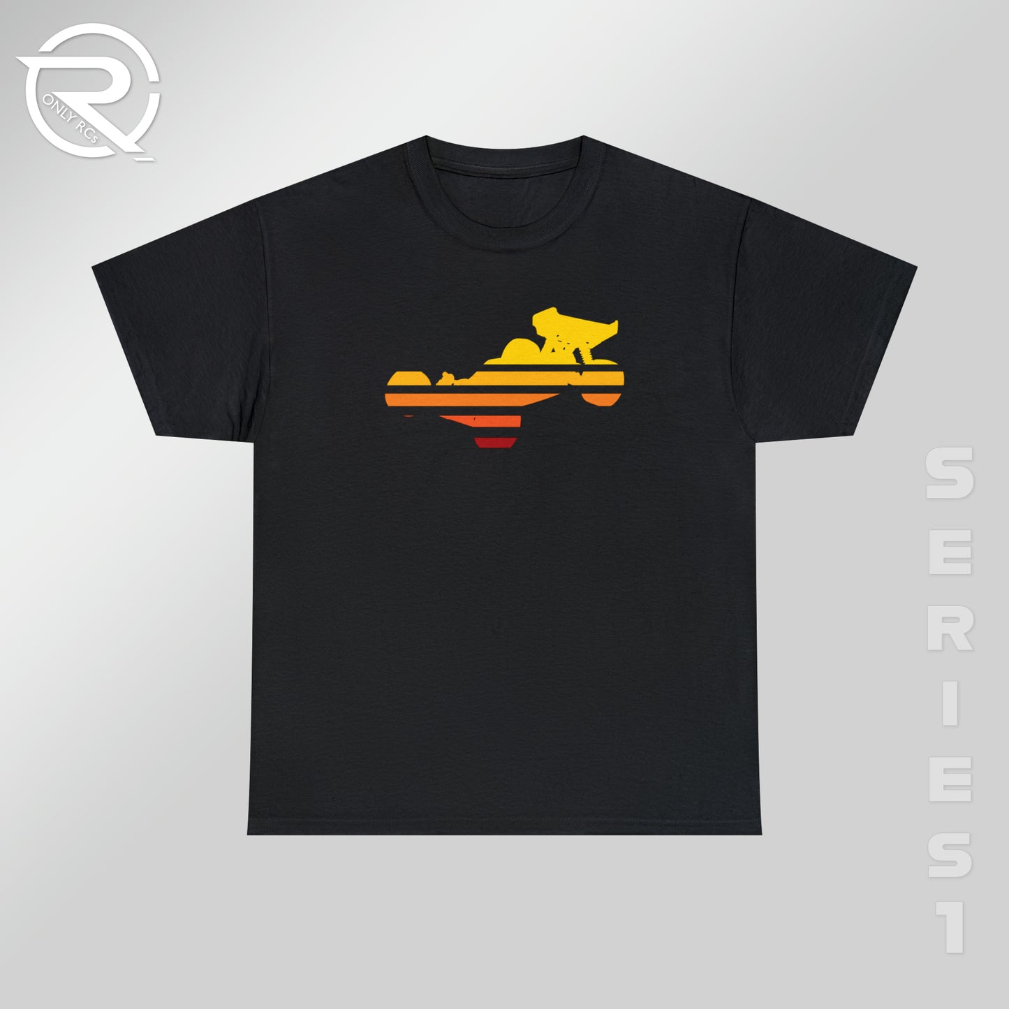 OnlyRCs - Buggy Sunset Fade Heavy Cotton Tee - Series 1