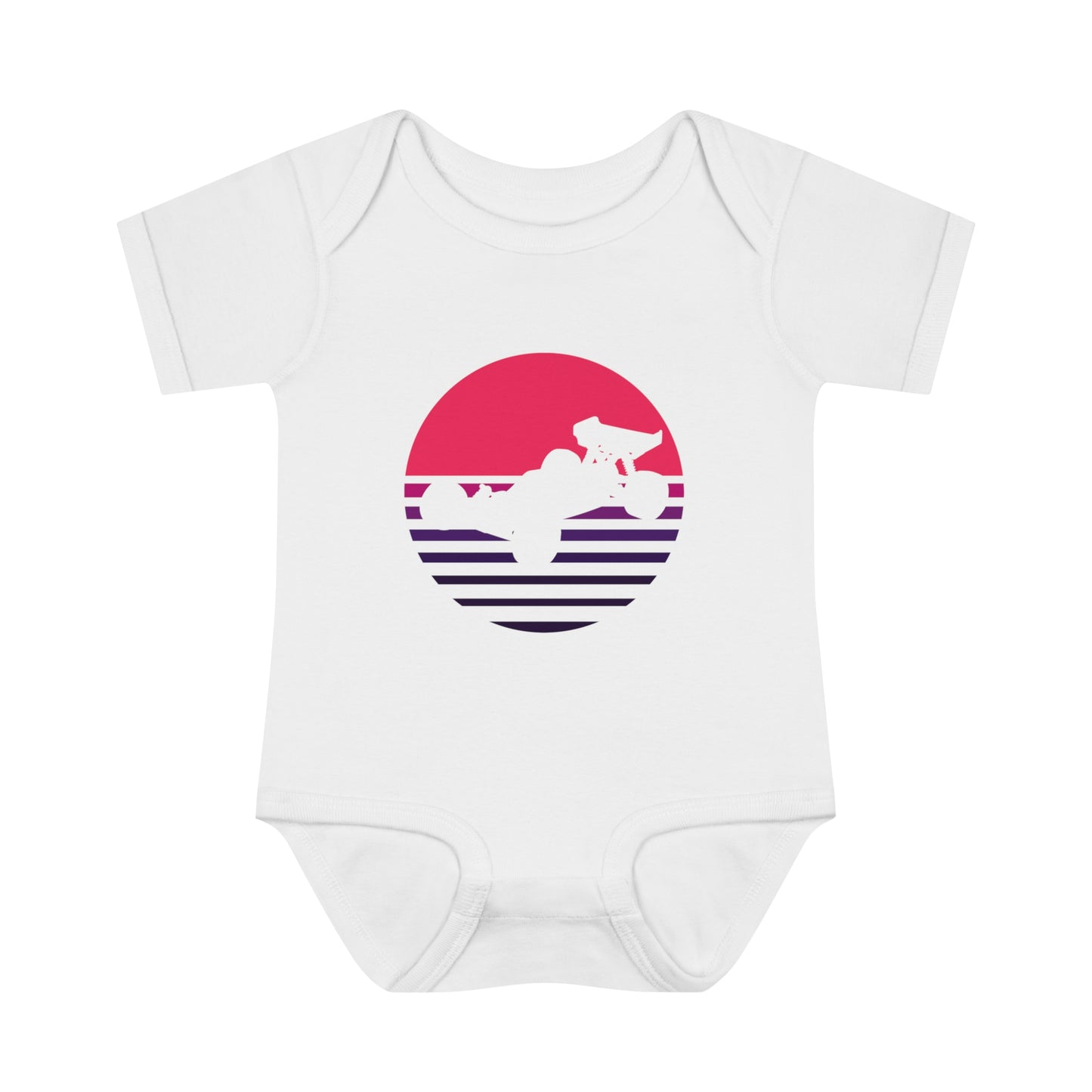 OnlyRCs - Sunset Fade Pink to Purple Infant Baby Bodysuit - Series 1