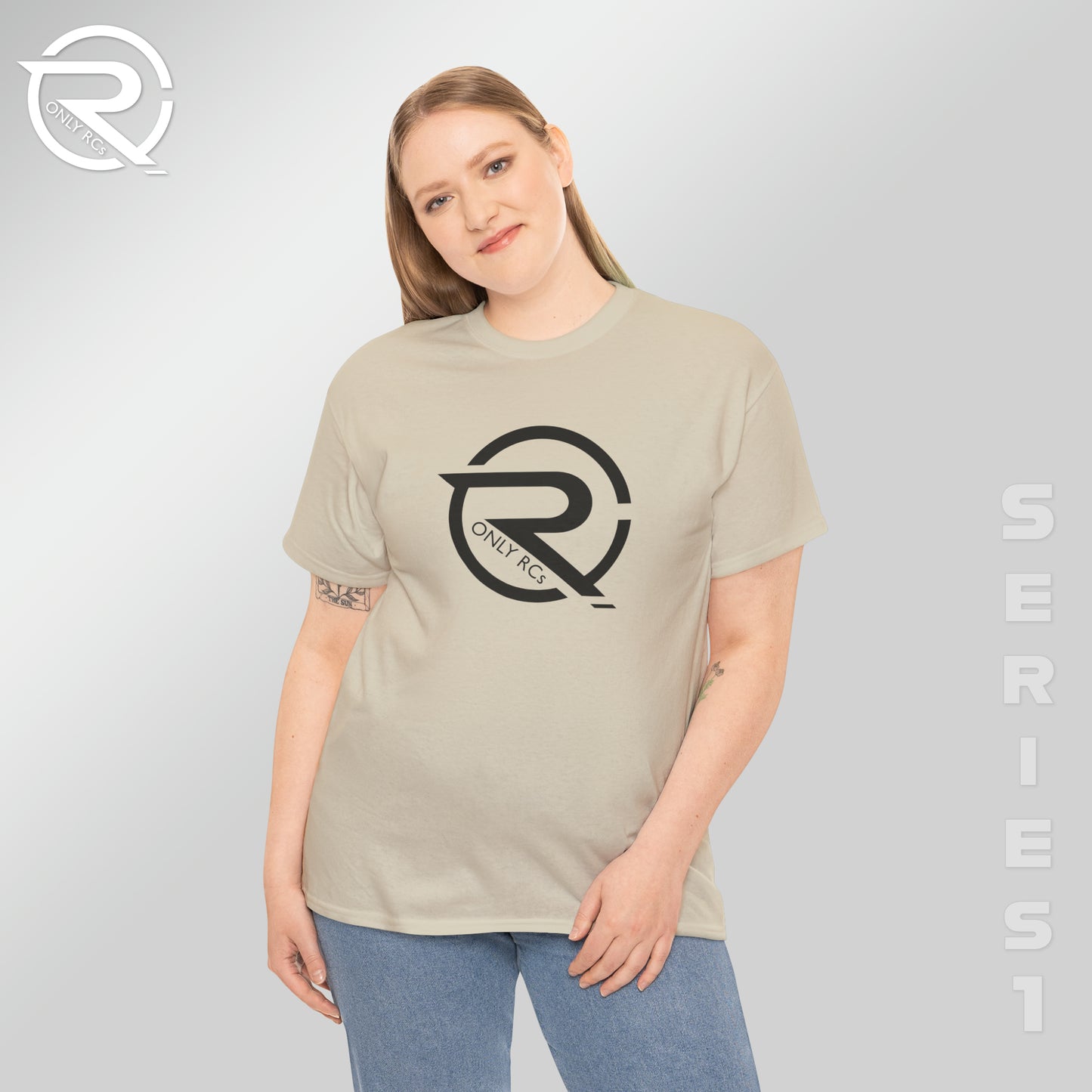 OnlyRCs - OnlyRCs Logo Front and Back Unisex Heavy Cotton Tee - Series 1