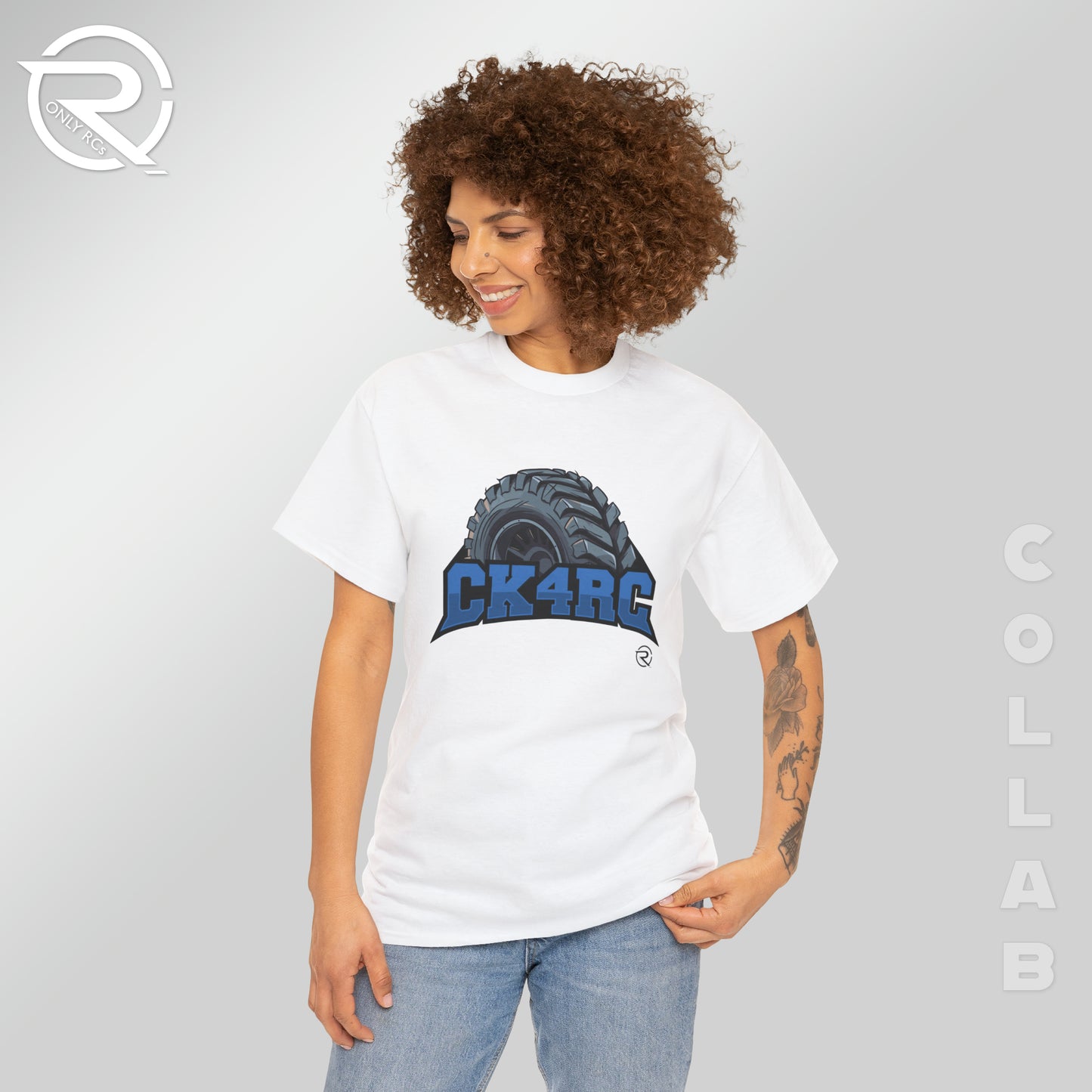 OnlyRCs - CK4RC Logo Heavy Cotton Tee - Collaboration