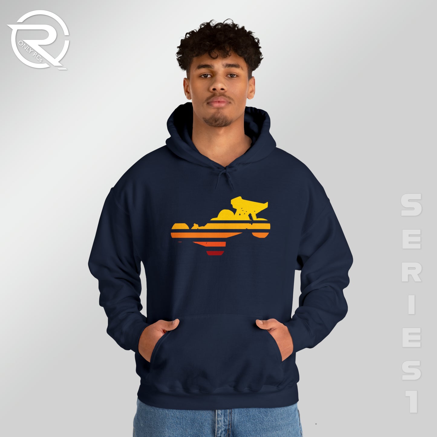 OnlyRCs - Sunset Fade Buggy Unisex Heavy Blend™ Hooded Sweatshirt - Series 1