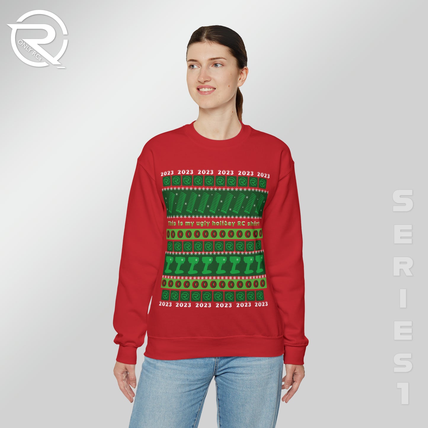 OnlyRCs - 2023 Ugly Holiday RC Unisex Heavy Blend™ Crewneck Sweatshirt - Series 1