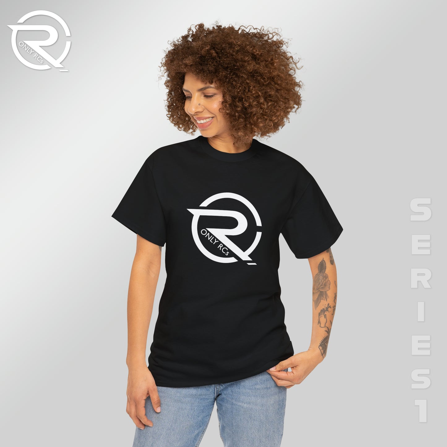 OnlyRCs - OnlyRCs Logo Front and Back Unisex Heavy Cotton Tee - Series 1