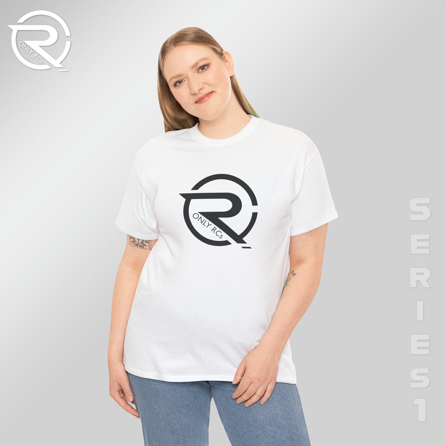 OnlyRCs - OnlyRCs Logo Front and Back Unisex Heavy Cotton Tee - Series 1