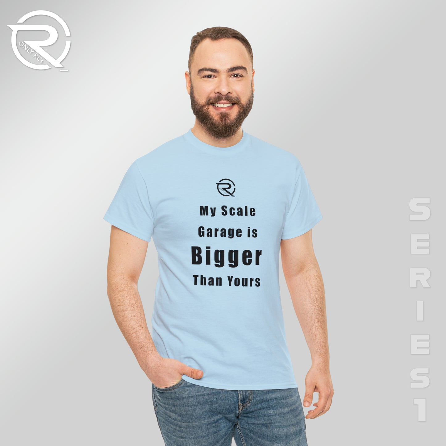 OnlyRCs - My Scale Garage is Bigger Than Yours Heavy Cotton Tee - Series 1