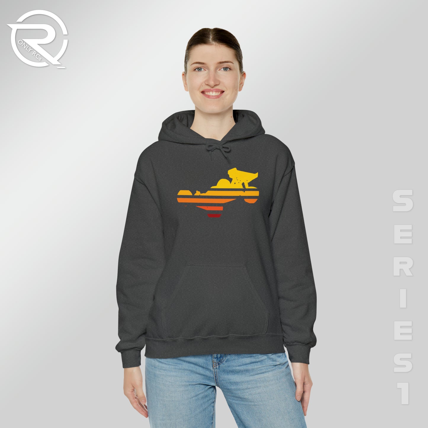 OnlyRCs - Sunset Fade Buggy Unisex Heavy Blend™ Hooded Sweatshirt - Series 1