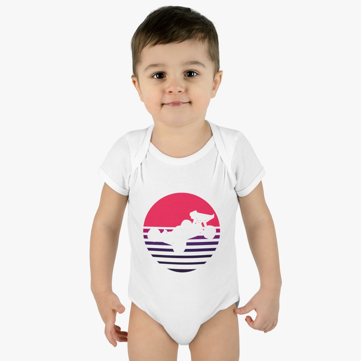 OnlyRCs - Sunset Fade Pink to Purple Infant Baby Bodysuit - Series 1