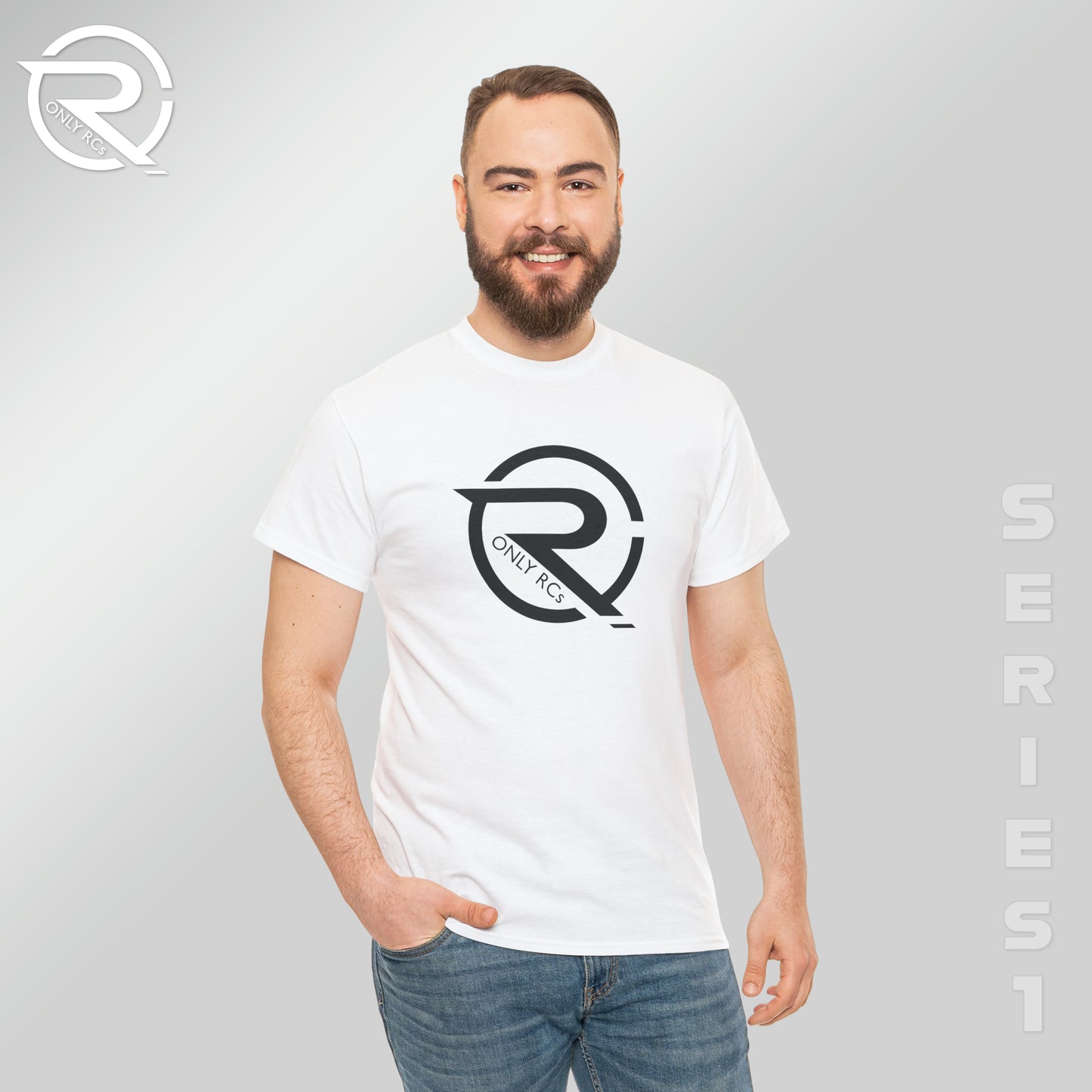 OnlyRCs - OnlyRCs Logo Front and Back Unisex Heavy Cotton Tee - Series 1