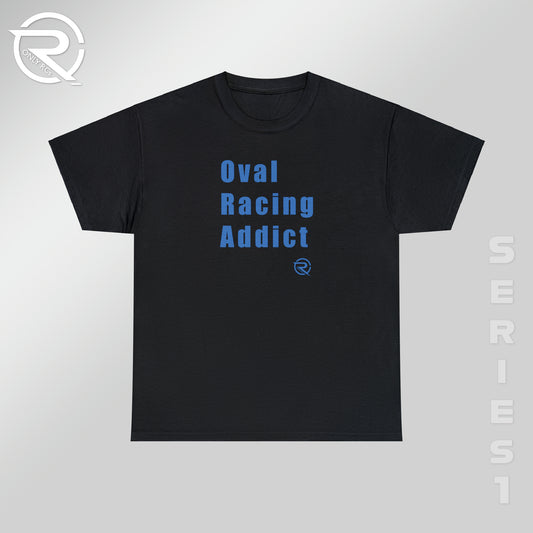 OnlyRCs - Oval Racing Addict Blue Heavy Cotton Tee - Series 1