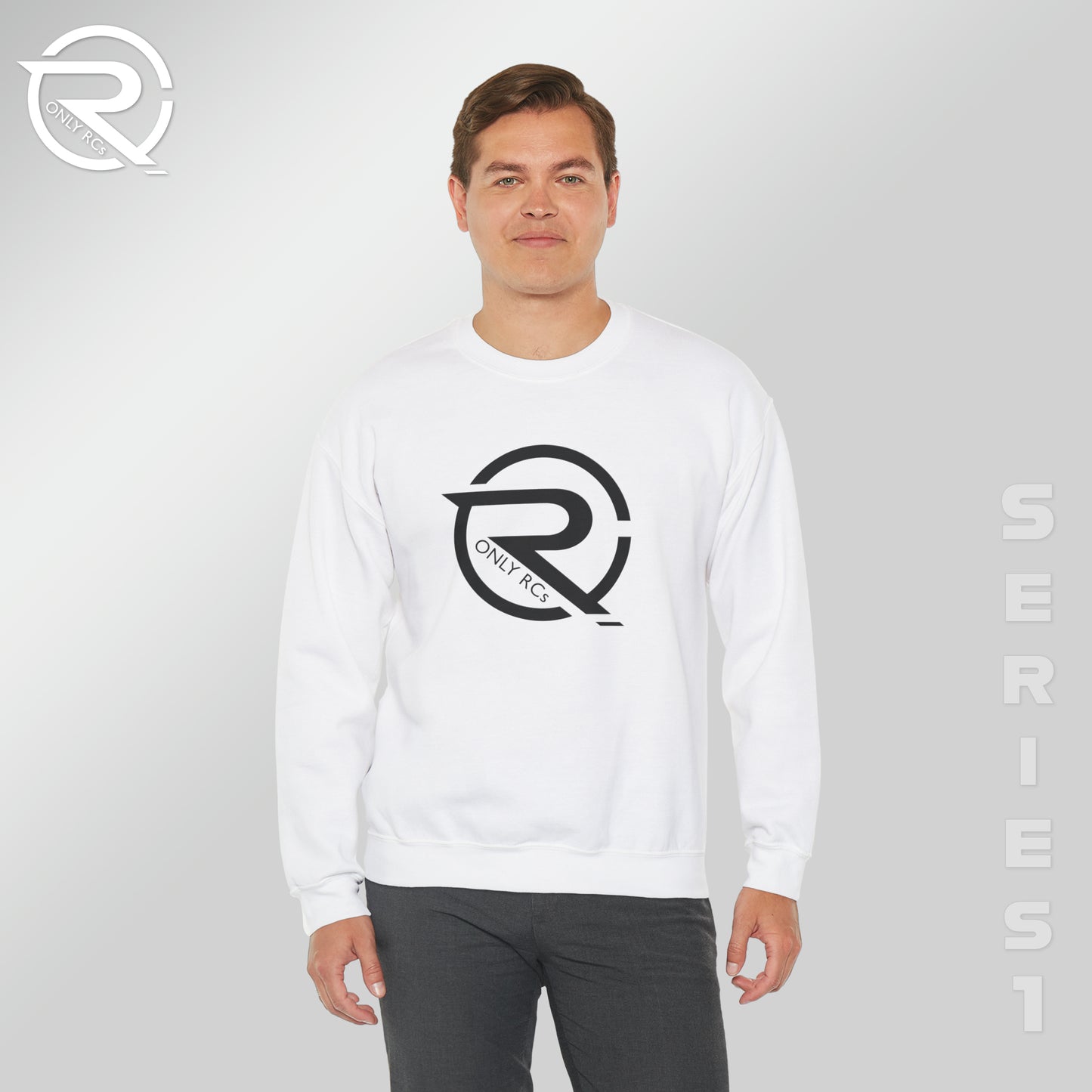 OnlyRCs - OnlyRCs Logo Front and Back Unisex Heavy Blend™ Crewneck Sweatshirt - Series 1