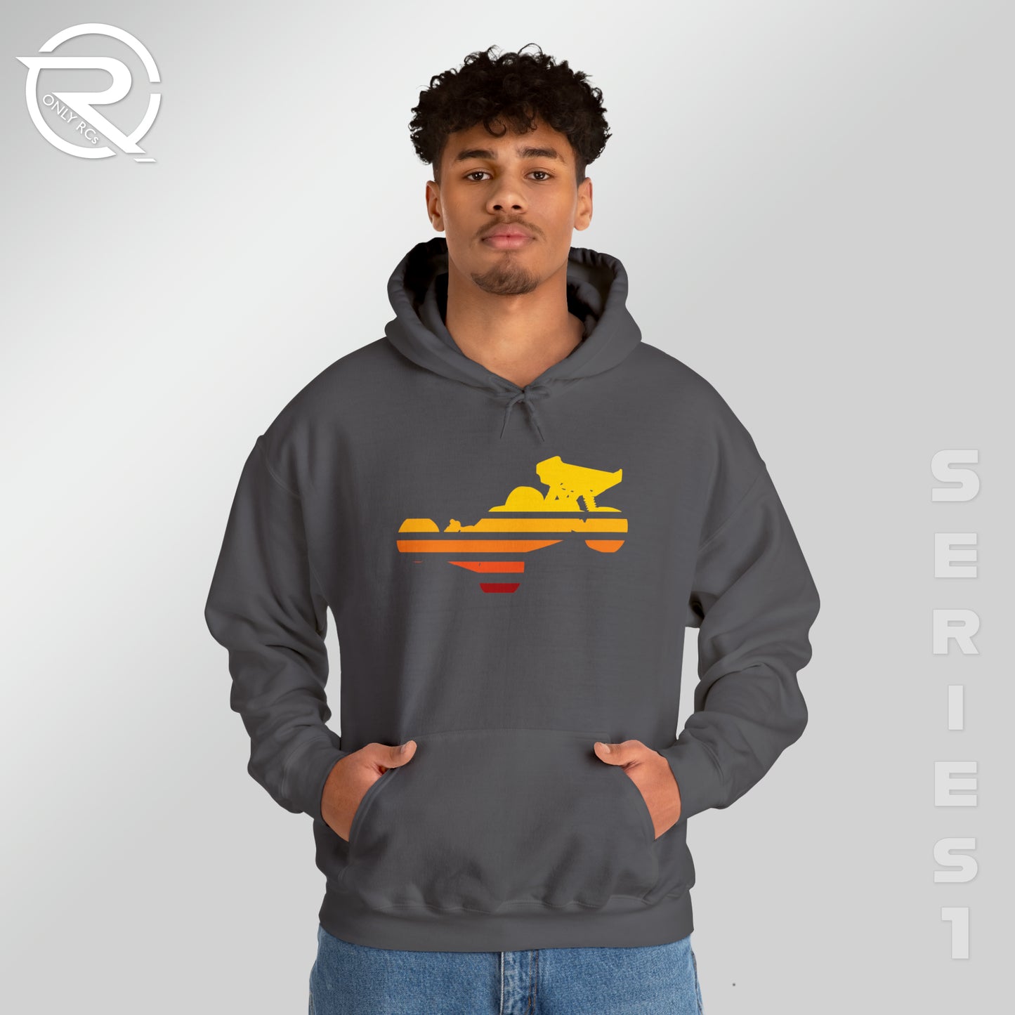 OnlyRCs - Sunset Fade Buggy Unisex Heavy Blend™ Hooded Sweatshirt - Series 1