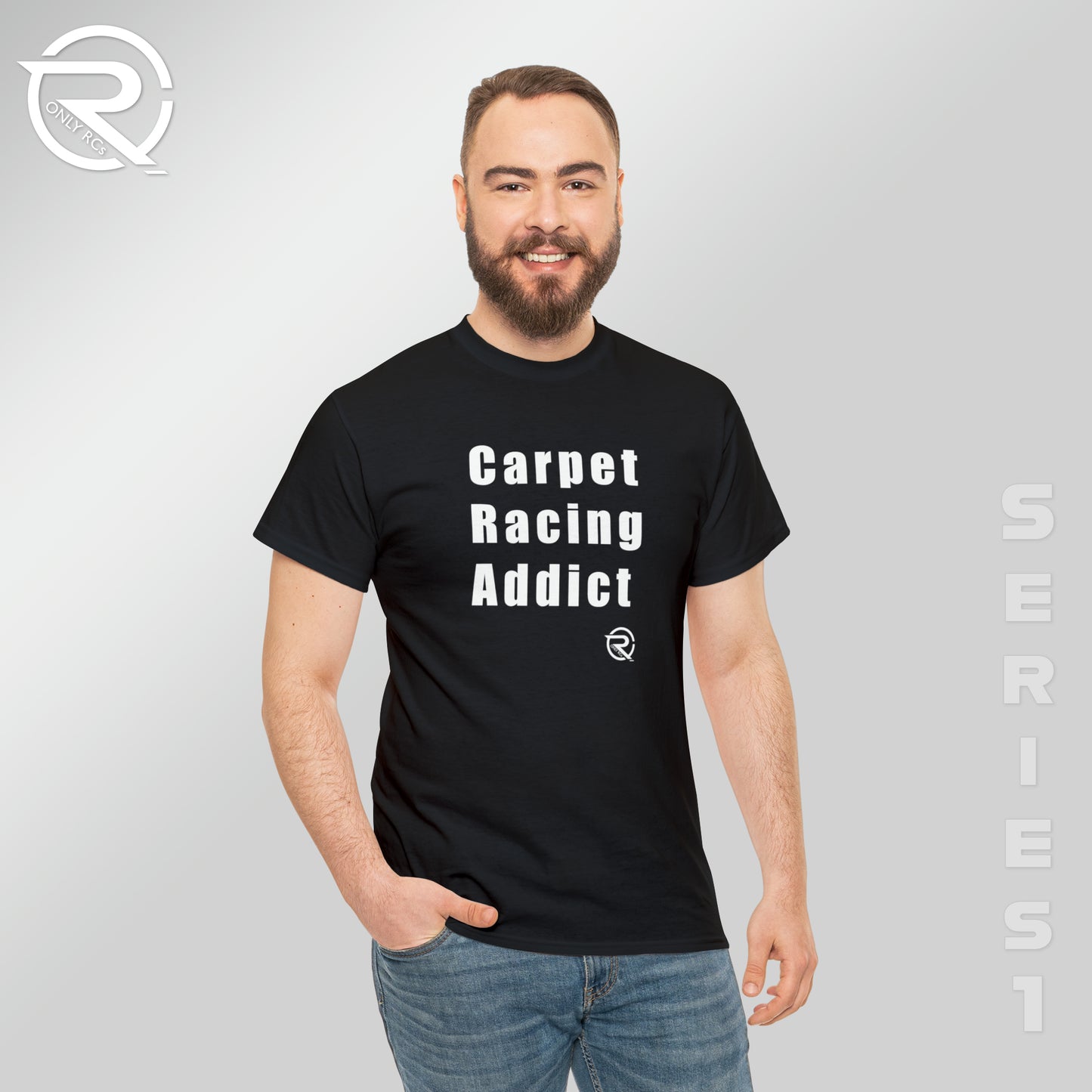 OnlyRCs - Carpet Racing Addict Heavy Cotton Tee - Series 1