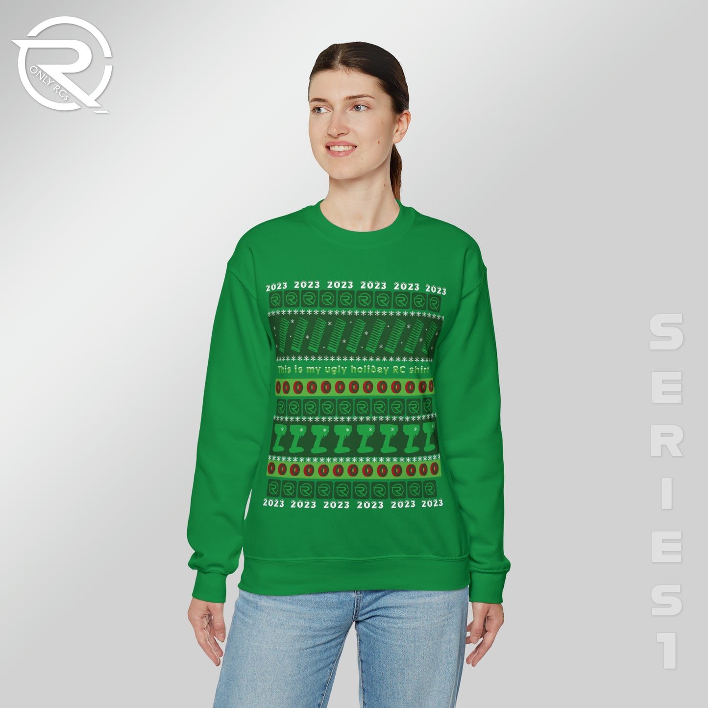 OnlyRCs - 2023 Ugly Holiday RC Unisex Heavy Blend™ Crewneck Sweatshirt - Series 1