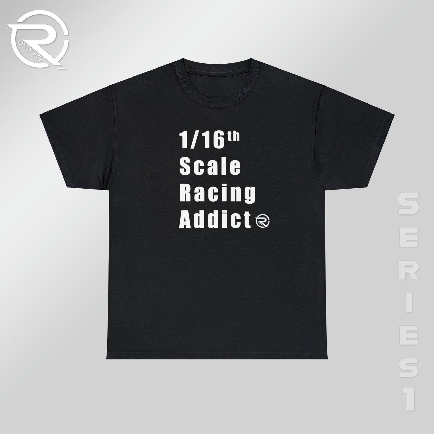 OnlyRCs - 1/16th Scale Racing Addict Heavy Cotton Tee - Series 1