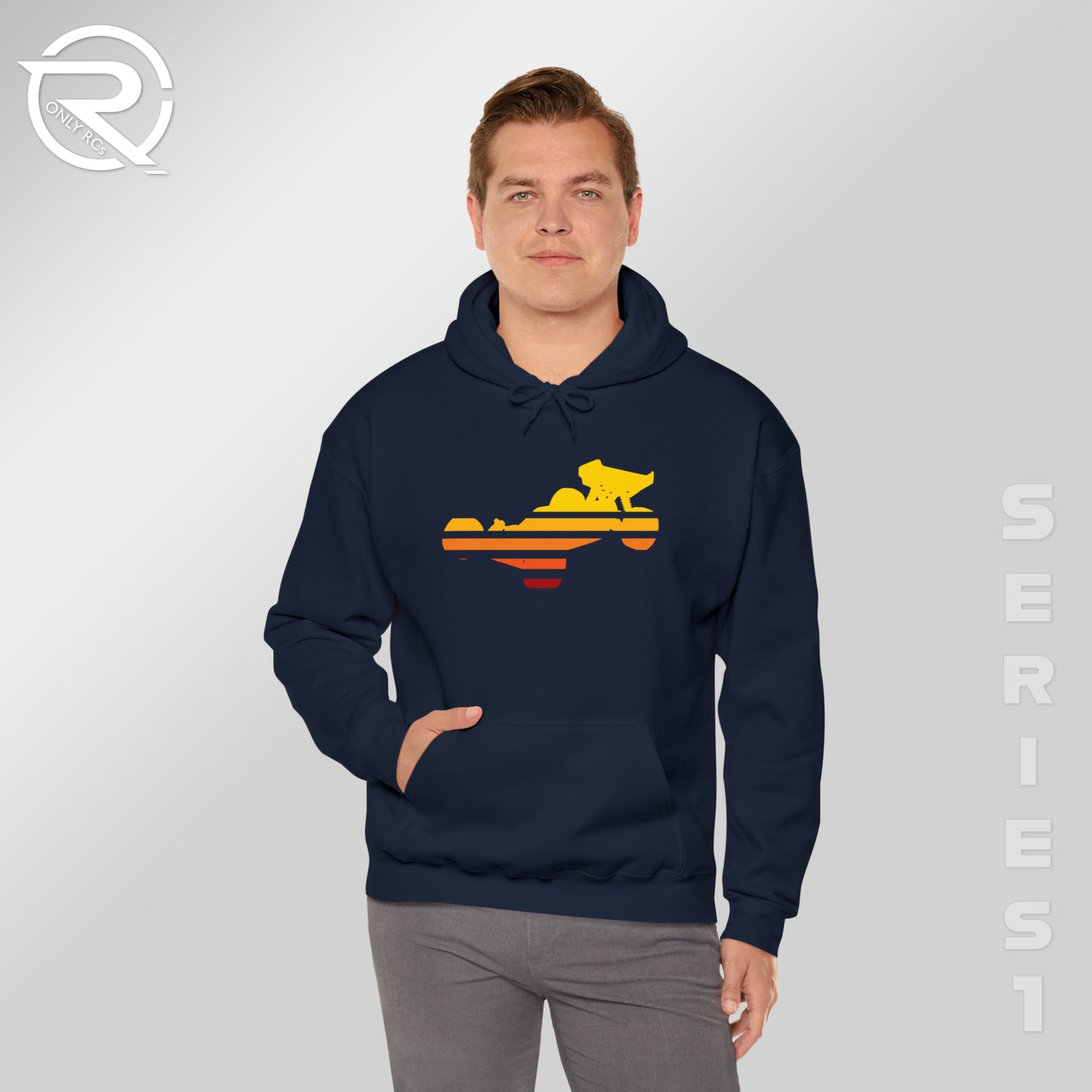 OnlyRCs - Sunset Fade Buggy Unisex Heavy Blend™ Hooded Sweatshirt - Series 1