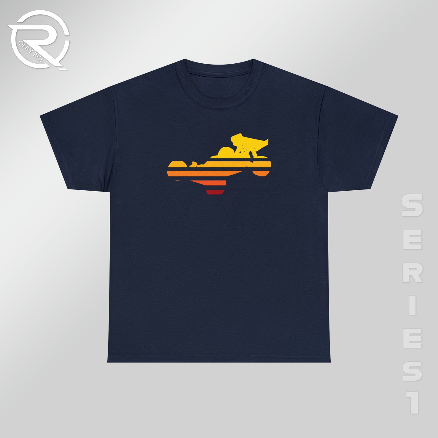 OnlyRCs - Buggy Sunset Fade Heavy Cotton Tee - Series 1