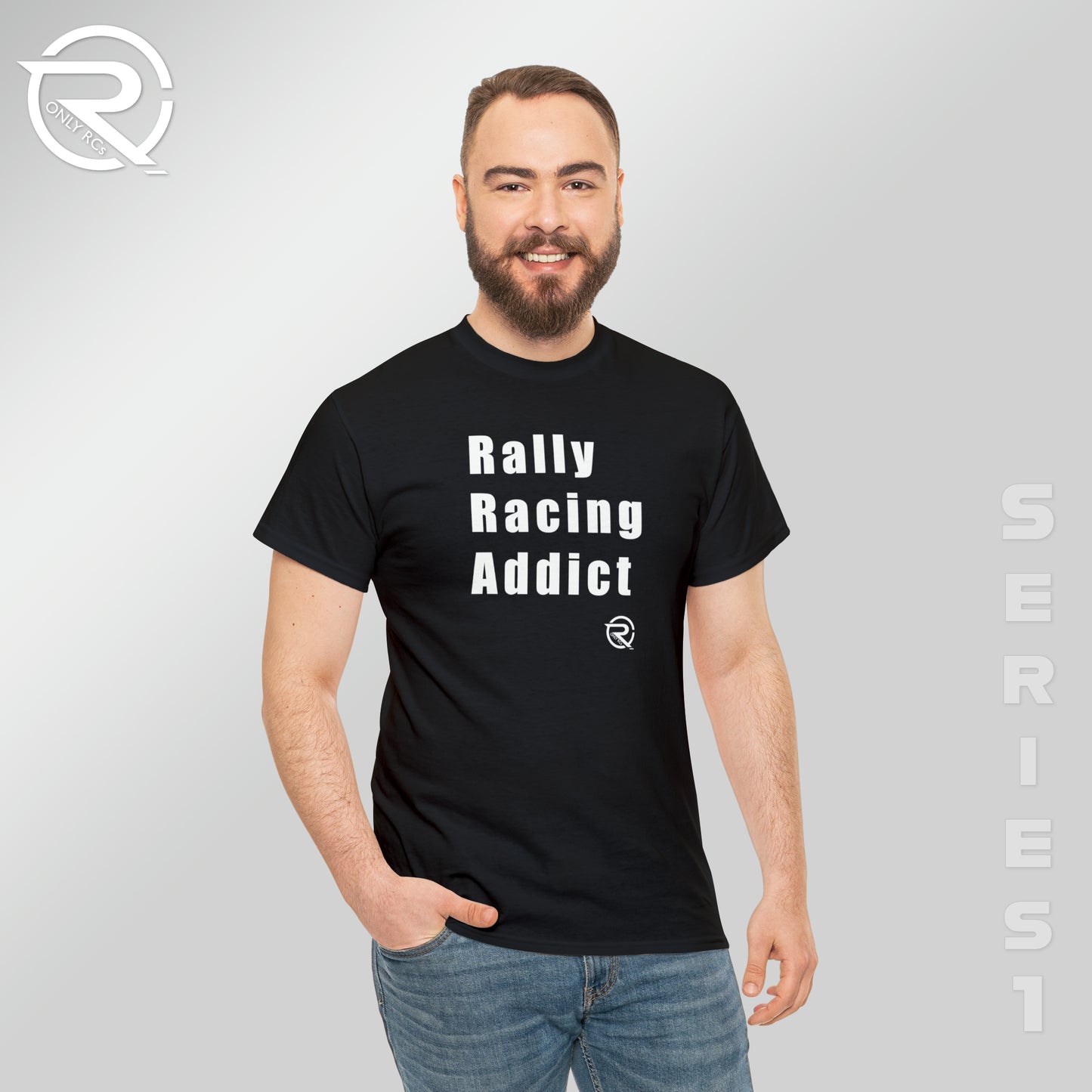 OnlyRCs - Rally Racing Addict Heavy Cotton Tee - Series 1