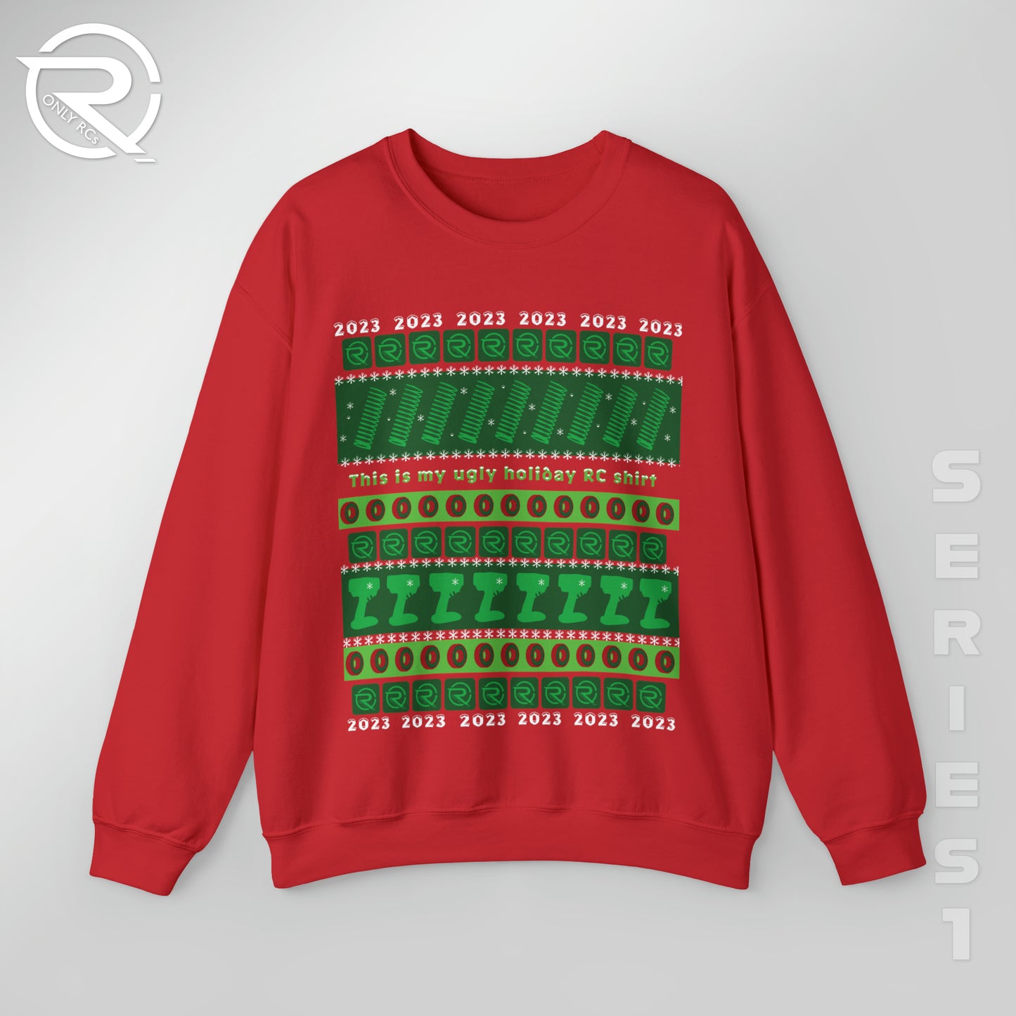 OnlyRCs - 2023 Ugly Holiday RC Unisex Heavy Blend™ Crewneck Sweatshirt - Series 1