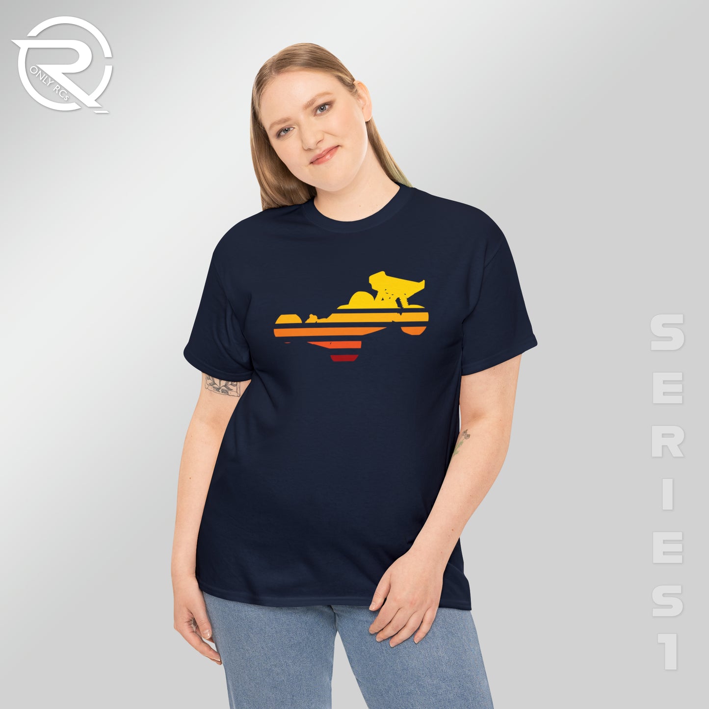 OnlyRCs - Buggy Sunset Fade Heavy Cotton Tee - Series 1