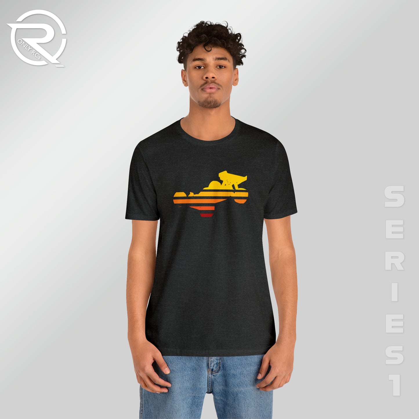 OnlyRCs - Buggy Sunset Fade Unisex Jersey Short Sleeve Tee - Series 1