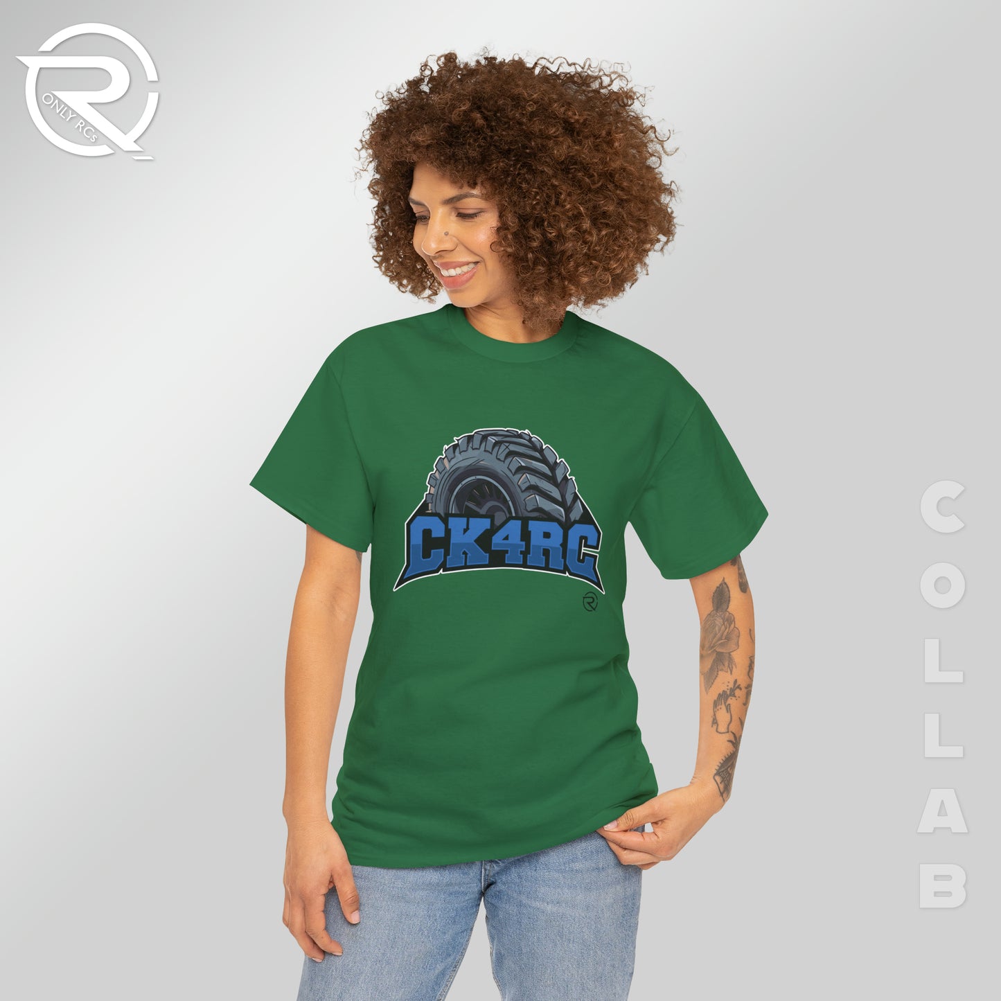 OnlyRCs - CK4RC Logo Heavy Cotton Tee - Collaboration