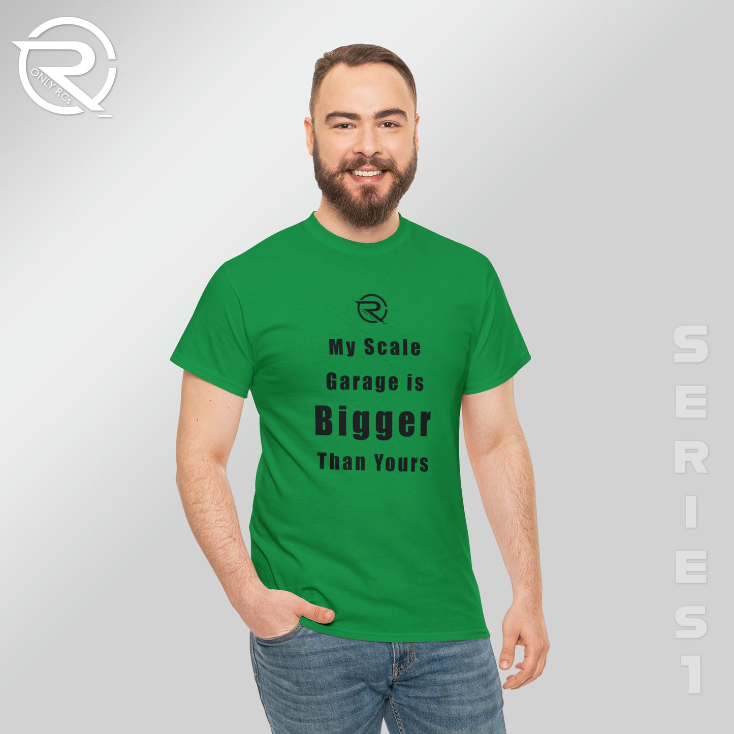 OnlyRCs - My Scale Garage is Bigger Than Yours Heavy Cotton Tee - Series 1