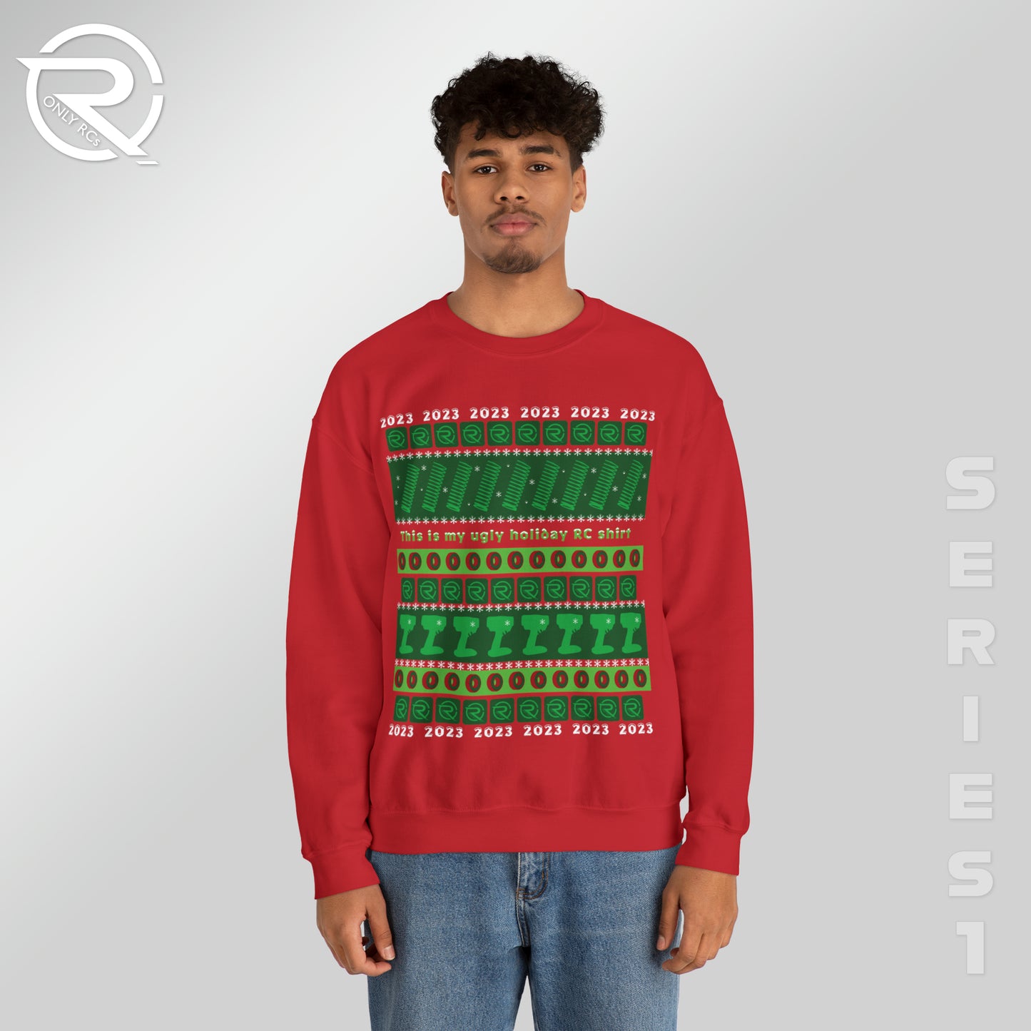 OnlyRCs - 2023 Ugly Holiday RC Unisex Heavy Blend™ Crewneck Sweatshirt - Series 1
